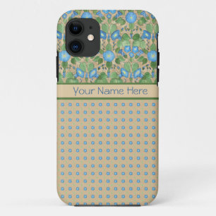 title_seo2 Blue Morning Glory Polkas iPhone 5 Funda-Funda