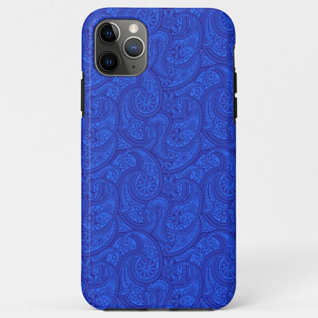 Funda De Case-Mate Para iPhone Blue Paisley (Reverso)