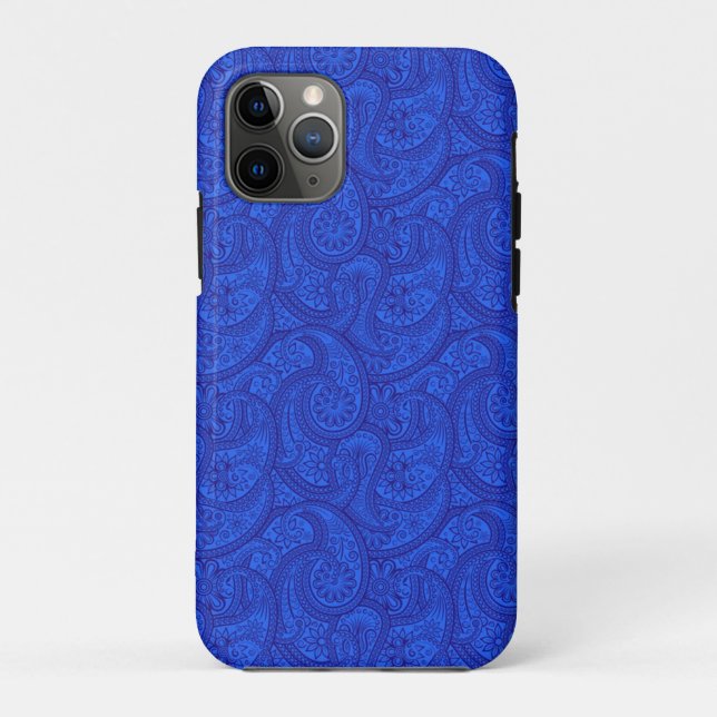 Funda De Case-Mate Para iPhone Blue Paisley (Reverso)