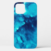 Blue Phantom Fashion Patterns Dirty Plash Watercol
