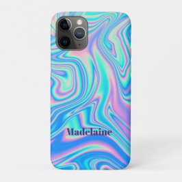 Funda Para iPhone 11 Pro Blue Retro Wave Personal