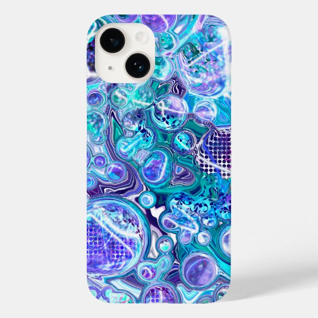 Funda De Case-Mate Para iPhone Blue Rhapsody | Arte abstracto (Reverso )