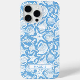 Funda Para iPhone 15 Pro Max Blue Shells Personalized Case-Mate iPhone Case