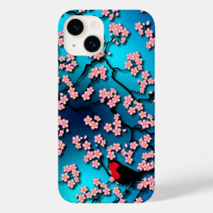 Funda Para iPhone 14 De Case-Mate Blue Sky Bird Cherry Blossom