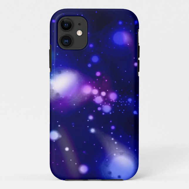 Funda De Case-Mate Para iPhone Blue space cosmos nebula galaxy (Reverso)