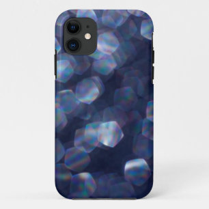 Funda Para iPhone 11 Blue Sparkle Bokeh Lights