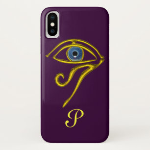 Funda Para iPhone X BLUE TALISMAN MONOGRAM Púrpura