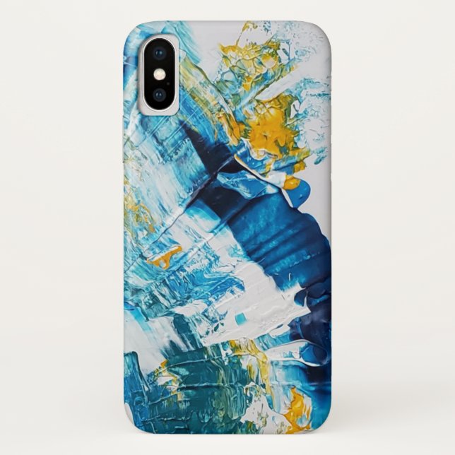 Funda De Case-Mate Para iPhone Blue Waves iPhone X Case (Reverso)