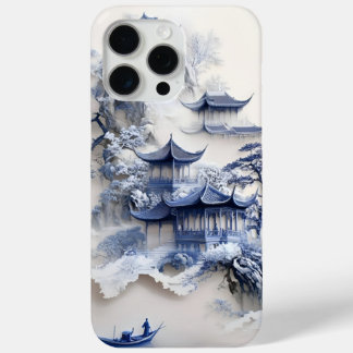 Funda Para iPhone 15 Pro Max Blue & White Chinoiserie iPhone 13 Case – Artistic