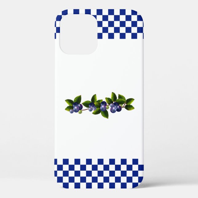 Funda De Case-Mate Para iPhone Blueberries (Reverso )