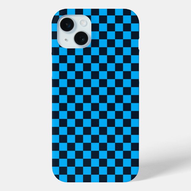 Funda De Case-Mate Para iPhone Blueberry checkered pattern (Reverso )