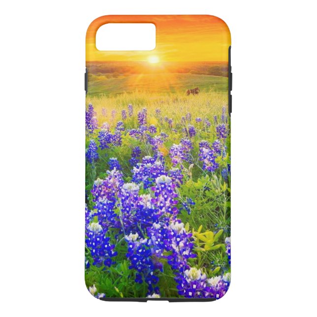 Funda De Case-Mate Para iPhone bluebonnets de Tejas magníficos (Reverso)