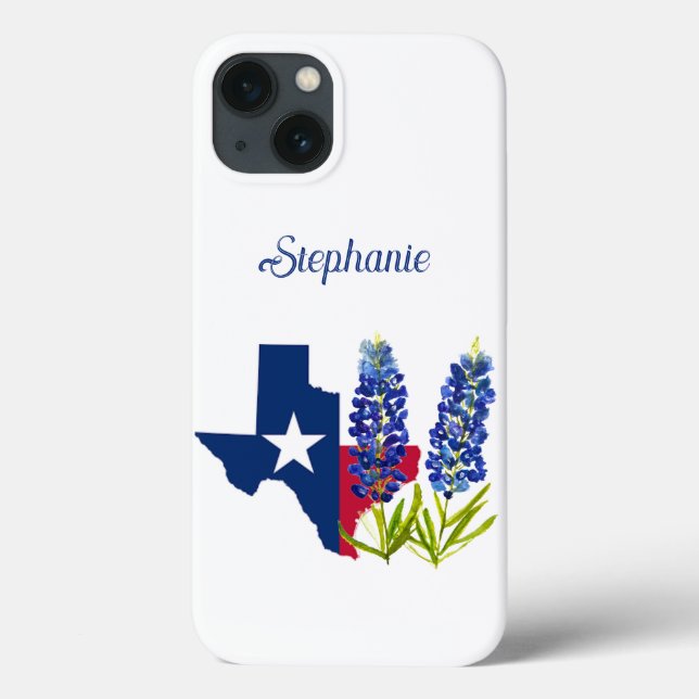 Funda De Case-Mate Para iPhone Bluebonnets Texas Flor Floral Texgoso (Reverso)