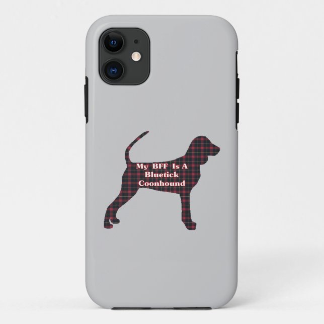 Funda De Case-Mate Para iPhone Bluetick Coonhound BFF (Reverso)