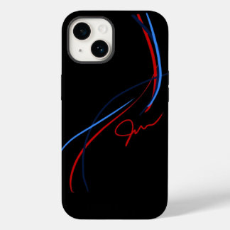 Funda Para iPhone 14 De Case-Mate BMW ///M Bandas iPhone14 (negro)