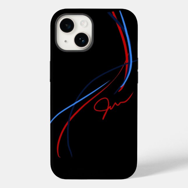 Funda De Case-Mate Para iPhone BMW ///M Bandas iPhone14 (negro) (Reverso )