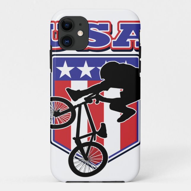 Funda De Case-Mate Para iPhone BMX Biker de USA (Reverso)