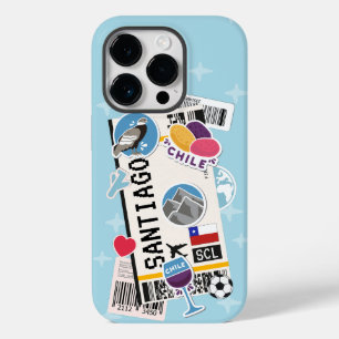 FUNDA PARA iPhone 14 PRO DE Case-Mate BOARDING PASS SANTIAGO CHILE