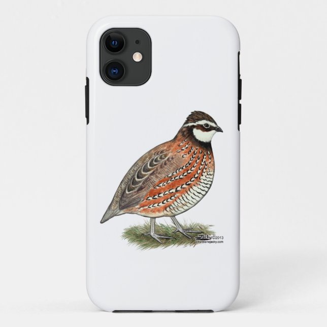 Funda De Case-Mate Para iPhone Bobwhite Quail Rooster (Reverso)