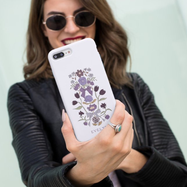Funda De Case-Mate Para iPhone Bocos y flores Lilac floral (Subido por el creador)