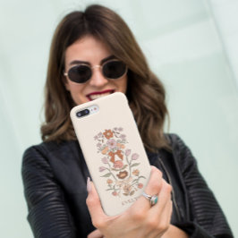 Funda Para iPhone 11 Bocos y flores Terracota floral