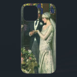 title_seo2 Boda de cosecha, novia y novio con Menorah<br><div class="desc">Imagen de la ceremonia del amor al ilustracion vintage y boda romántico que presenta a una pareja casada en una hermosa sinagoga con vidrieras,  flores y una menorah de siete ramas. La novia lleva un vestido largo y blanco boda y el novio es guapo en su esmoquin.</div>