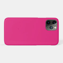 Funda Para iPhone 11 Pro Boda rosa caliente | Invitación de color sólido ne