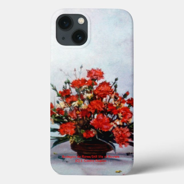 Funda De Case-Mate Para iPhone Bodegón de flores/Still life of flowers (Reverso)