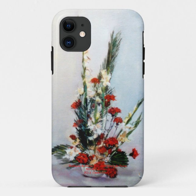 Funda De Case-Mate Para iPhone Bodegón de flores/Still life of flowers (Reverso)
