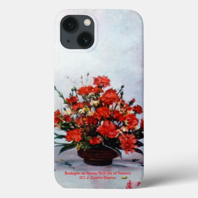 Funda De Case-Mate Para iPhone Bodegón de flores/Still life of flowers (Reverso)