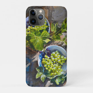 Funda Para iPhone 11 Pro Bodegón de Uva Verde Pintura