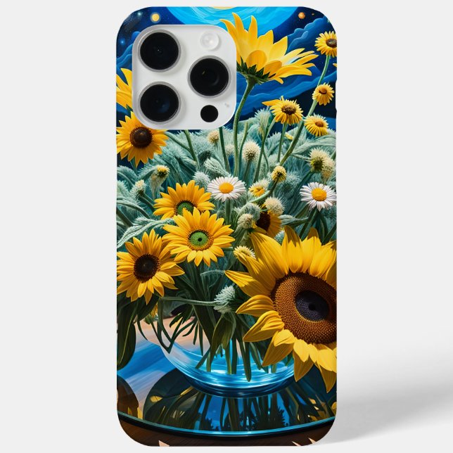 Funda De Case-Mate Para iPhone Bodegón Flores y Noche 1 - 001 (Reverso )