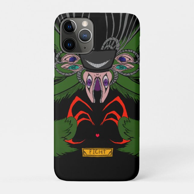 Funda De Case-Mate Para iPhone Body de bebé monstruo de arte oscuro único  (Reverso)