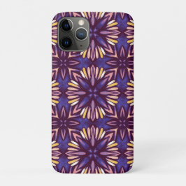 Funda Para iPhone 11 Pro Boho Blossom: Patrón Floral Artístico Púrpura