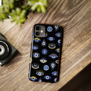 Funda Para iPhone 11 Pro Boho Blue Gold Evil Eyes Air Freshener