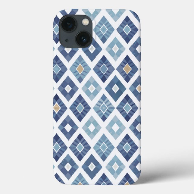 Funda De Case-Mate Para iPhone Boho Chic Modern Rhombus (Reverso)
