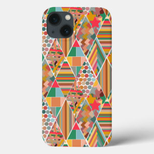 Funda Para iPhone 13 Boho Crazy Quilt