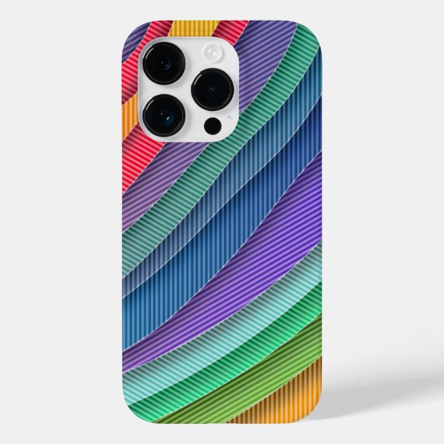 Funda De Case-Mate Para iPhone Boho de patrón de pendiente de arco iris (Reverso )