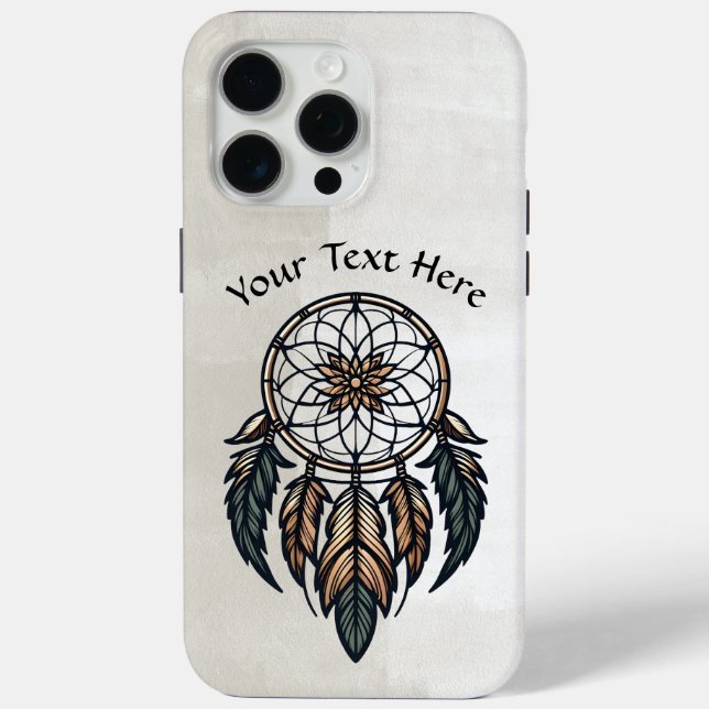 Funda De Case-Mate Para iPhone Boho dreamcatcher (Reverso )