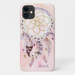 Funda Para iPhone 11 Boho Dreamcatcher con nombre