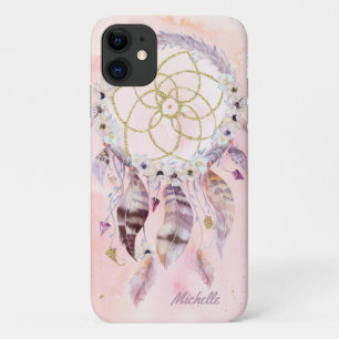 Funda Para iPhone 11 Boho Dreamcatcher con nombre