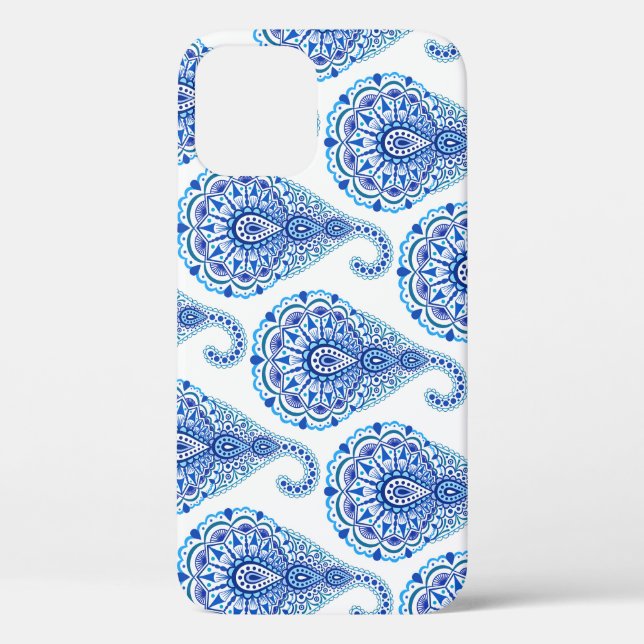 Funda De Case-Mate Para iPhone Boho Moda Paisley Seamless Oriental (Reverso )