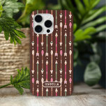 Funda Para iPhone 15 Pro Max Boho occidental arresta a lechona del desierto per<br><div class="desc">Los Fundas del Western Boho Arrows Desert Cowgirl Personalized Pattern iPhone 15 Pro Max presentan flechas de boho y se personalizan con tu nombre personalizado. Perfecto para envolver regalos para cumpleaños,  Navidades y celebraciones. Creado por Evco Studio www.zazzle.com/store/evcostudio</div>