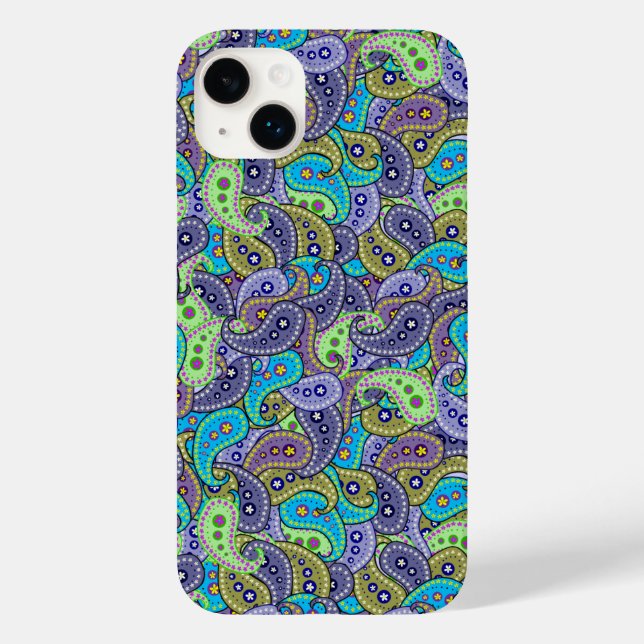 Funda De Case-Mate Para iPhone Boho Paisley (Reverso )