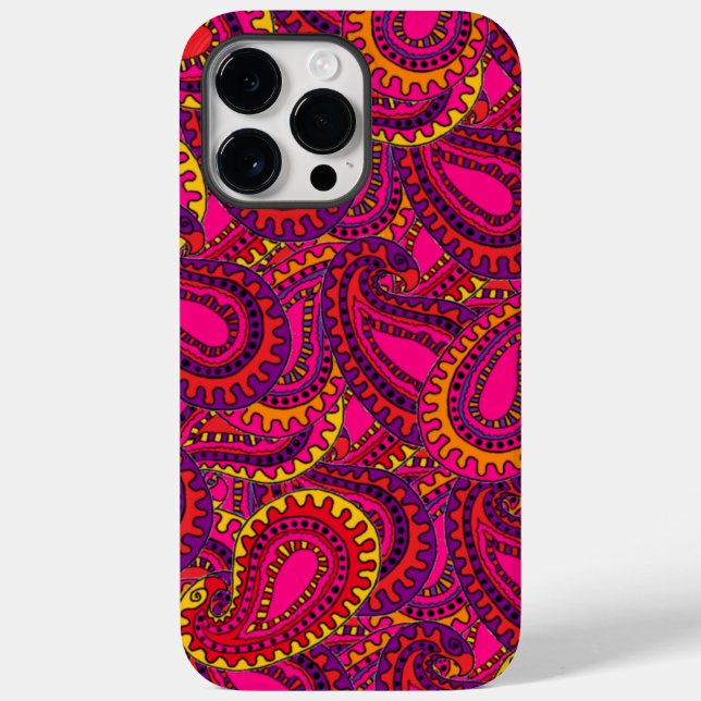 Funda De Case-Mate Para iPhone Boho Paisley (Reverso )