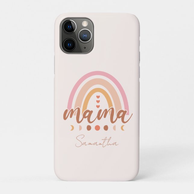 Funda De Case-Mate Para iPhone Boho Rainbow Mama (Reverso)