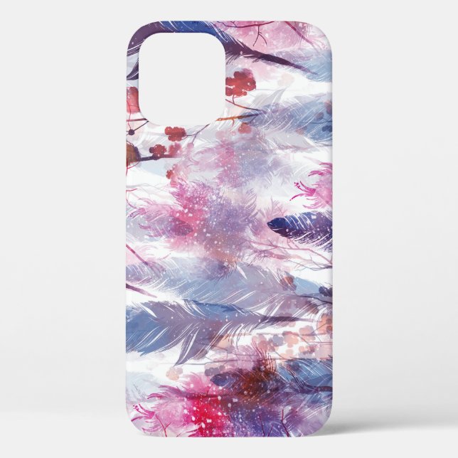 Funda De Case-Mate Para iPhone Boho Twigs and Feathers: Arte de moda (Reverso )