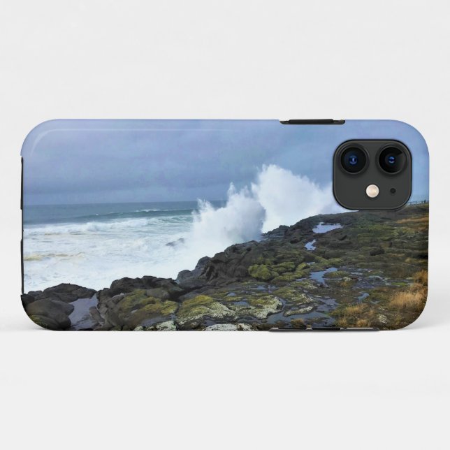 Funda De Case-Mate Para iPhone Boiler Bay State Wayside, Depoe Bay, Oregon (Reverso (horizontal))