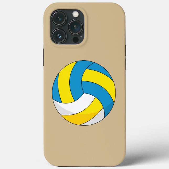 Funda De Case-Mate Para iPhone Bola de voleibol personalizado (Reverso )