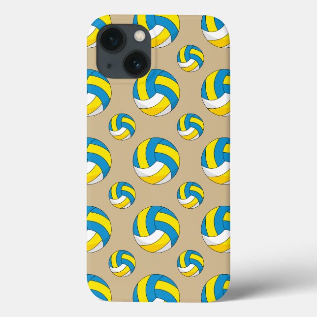 Funda De Case-Mate Para iPhone Bola de voleibol personalizado (Reverso)